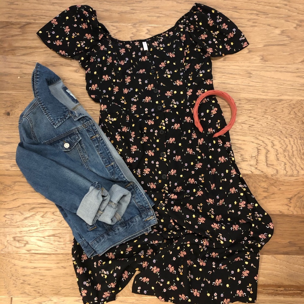 Floral Maxi Dress - Size L